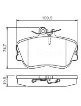 BOSCH 0 986 460 977 Колодки дисковые передние