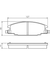 BOSCH 0 986 460 960 Колодки дисковые передние