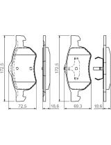 BOSCH 0 986 424 668 Колодки дисковые передние