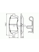 BOSCH 0 986 424 700 Колодки дисковые передние