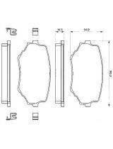 BOSCH 0 986 424 669 Колодки дисковые передние