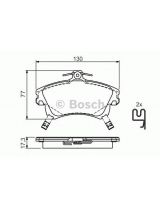 BOSCH 0 986 424 541 Колодки дисковые передние