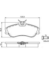 BOSCH 0 986 424 583 Колодки дисковые передние