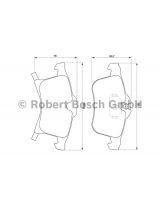 BOSCH 0 986 424 707 Колодки дисковые передние