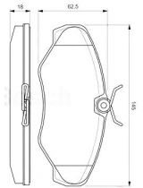 BOSCH 0 986 424 636 Колодки дисковые передние