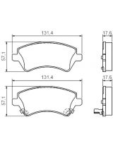 BOSCH 0 986 424 735 Колодки дисковые передние