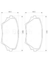 BOSCH 0 986 424 719 Колодки дисковые передние