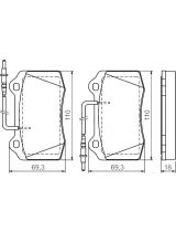 BOSCH 0 986 424 658 Колодки дисковые передние