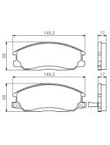 BOSCH 0 986 424 729 Колодки дисковые передние