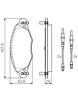 BOSCH 0 986 424 581 Колодки дисковые передние