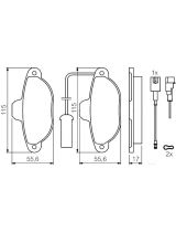 BOSCH 0 986 424 379 Колодки дисковые передние