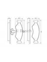 BOSCH 0 986 424 416 Колодки дисковые передние