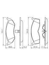 BOSCH 0 986 424 363 Колодки дисковые передние