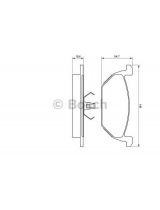 BOSCH 0 986 424 364 Колодки дисковые передние