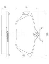 BOSCH 0 986 424 016 Колодки дисковые передние