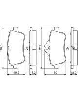 BOSCH 0 986 495 403 Колодки дисковые задние