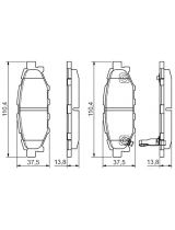 BOSCH 0 986 495 119 Колодки дисковые задние