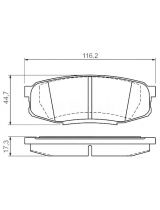BOSCH 0 986 494 380 Колодки дисковые задние