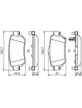 BOSCH 0 986 494 816 Колодки дисковые задние