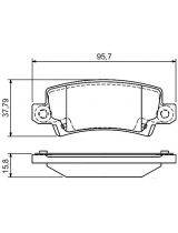 BOSCH 0 986 495 072 Колодки дисковые задние