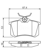 BOSCH 0 986 494 387 Колодки дисковые задние