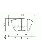 BOSCH 0 986 494 416 Колодки дисковые задние