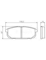BOSCH 0 986 494 388 Колодки дисковые задние