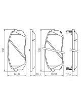 BOSCH 0 986 494 422 Колодки дисковые	 передние