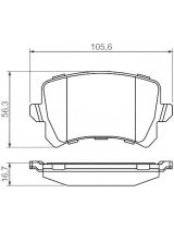 BOSCH 0 986 494 344 Колодки дисковые задние