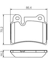BOSCH 0 986 494 210 Колодки дисковые задние