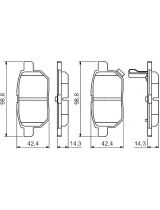 BOSCH 0 986 494 255 Колодки дисковые задние
