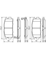 BOSCH 0 986 494 251 Колодки дисковые задние