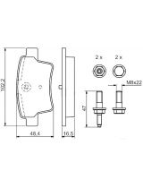 BOSCH 0 986 494 199 Колодки дисковые задние