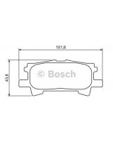 BOSCH 0 986 494 224 Колодки дисковые задние