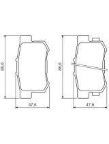BOSCH 0 986 494 233 Колодки дисковые задние