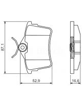 BOSCH 0 986 494 304 Колодки дисковые задние