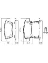 BOSCH 0 986 494 329 Колодки дисковые задние