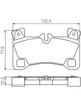BOSCH 0 986 494 205 Колодки дисковые задние