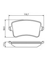 BOSCH 0 986 494 254 Колодки дисковые задние