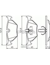 BOSCH 0 986 494 009 Колодки дисковые задние