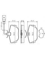 BOSCH 0 986 494 051 Колодки дисковые задние