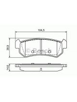 BOSCH 0 986 494 133 Колодки дисковые задние