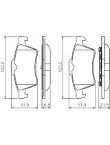 BOSCH 0 986 494 032 Колодки дисковые задние