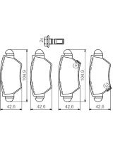 BOSCH 0 986 494 014 Колодки дисковые задние
