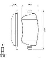 BOSCH 0 986 494 125 Колодки дисковые задние