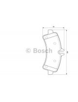 BOSCH 0 986 494 122 Колодки дисковые задние
