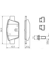 BOSCH 0 986 494 030 Колодки дисковые задние