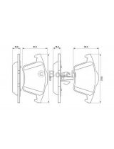 BOSCH 0 986 494 102 Колодки дисковые задние