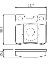 BOSCH 0 986 490 260 Колодки дисковые задние