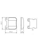 BOSCH 0 986 490 500 Колодки дисковые задние